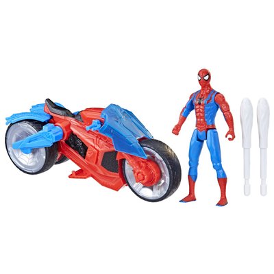 Figurine Spiderman Sur Moto 10 Cm - Hasbro