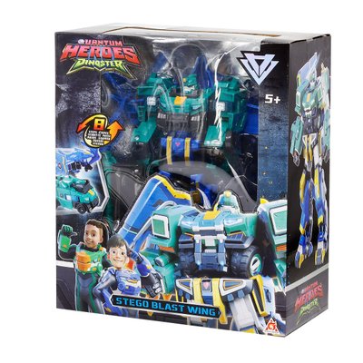 Robot 3 en 1 combinable - Dinoster Stego Blast Wing