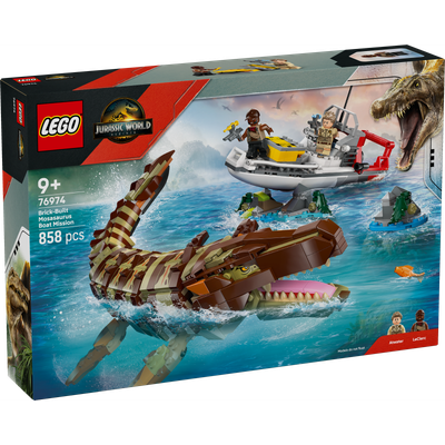 Le Bateau en Mission et le Mosasaure en Briques, LEGO® Jurassic World 76974 Le Bateau en Mission et le Mosasaure en Briques, LEGO® Jurassic World 76974