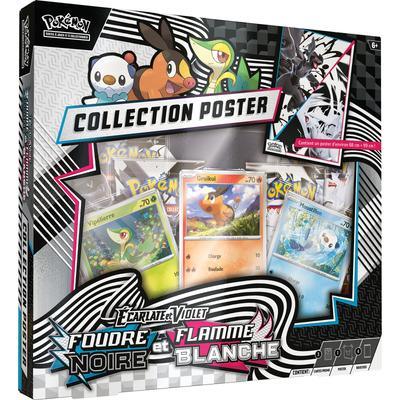 Coffret Poster Pokémon Ecarlate et Violet Foudre Noire & Flamme Blanche