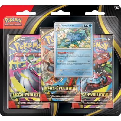Pack de 3 boosters Pokémon Mega Evolution