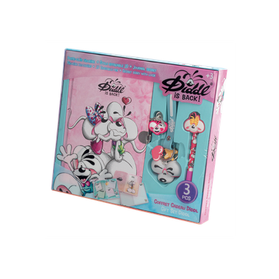 Coffret Journal intime avec clé, stylo et porte-clé Diddl