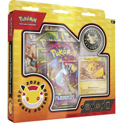 Coffret 3 boosters Journée Pokémon carte exclusive Pikachu