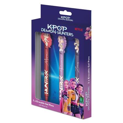 Pack de 3 stylos effacable KPOP Demon Hunters