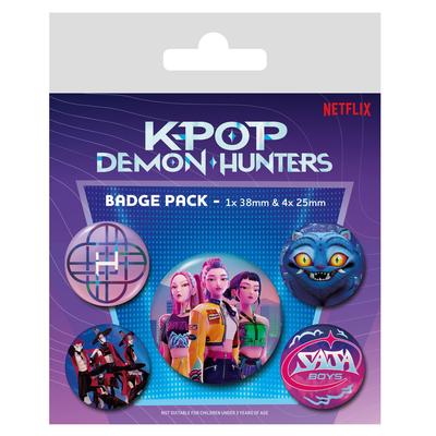 KPOP DEMON HUNTERS SET DE 5 BADGES