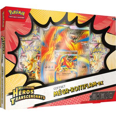 Coffret Pokemon EX Mega Roitiflam ou Mega Aligatueur ou Mega Meganium - Mega Evolution Héros Transcendants