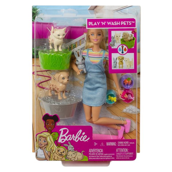 Barbie le bain des animaux