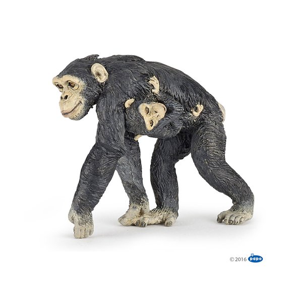 Figurine Chimpanzé et son bébé