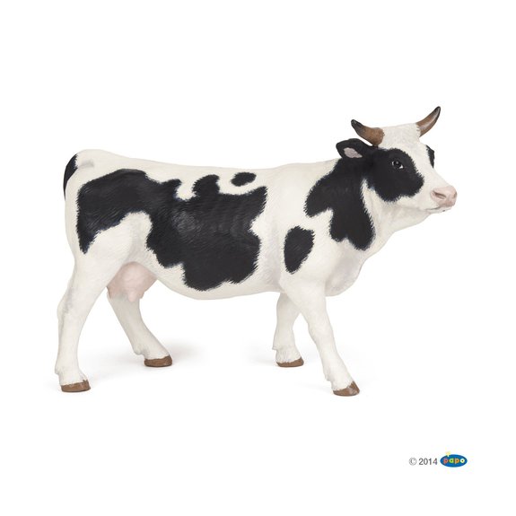 Figurine Vache Noire et Blanche