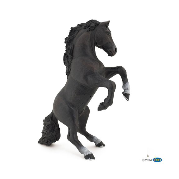 Figurine Cheval Cabré Noir