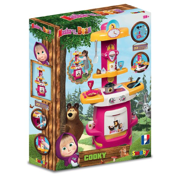 Masha et Michka - Cuisine Cooky avec 22 accessoires