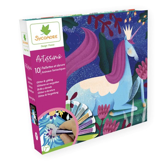 Artissimo Paillettes et dorures animaux fantastiques