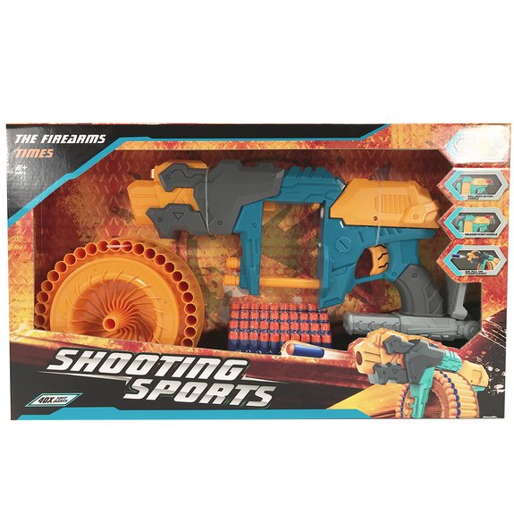 Pistolet à fléchettes lancador super shoot turbo