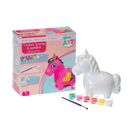 Tirelire Licorne à peindre