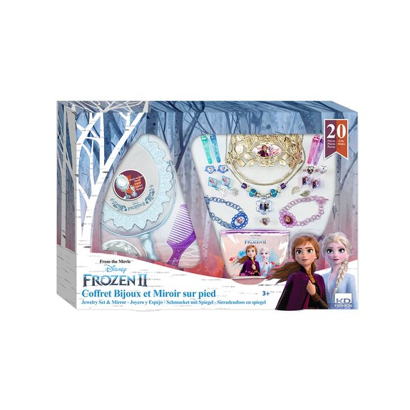 Coffret à bijoux et miroir sur pied La Reine des Neiges 2