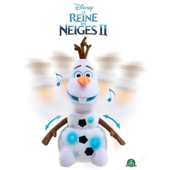 Peluche Olaf 30 cm - Avance et se balance - La Reine des Neiges 2
