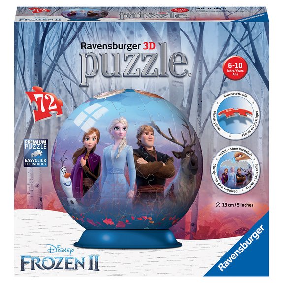 Puzzle 3D Rond 72 Pièces La Reine des Neiges 2