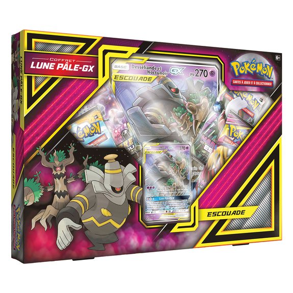 Coffret Pokémon Lune Pâle-GX Desséliande et Noctunoir