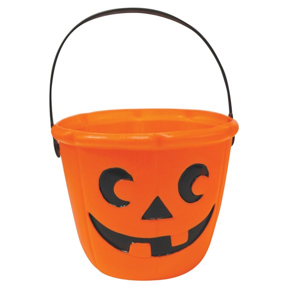 Seau à bonbons citrouille orange - Halloween