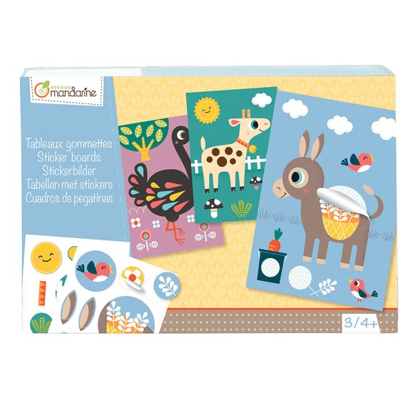 Boîte créative, Tableaux en gommettes