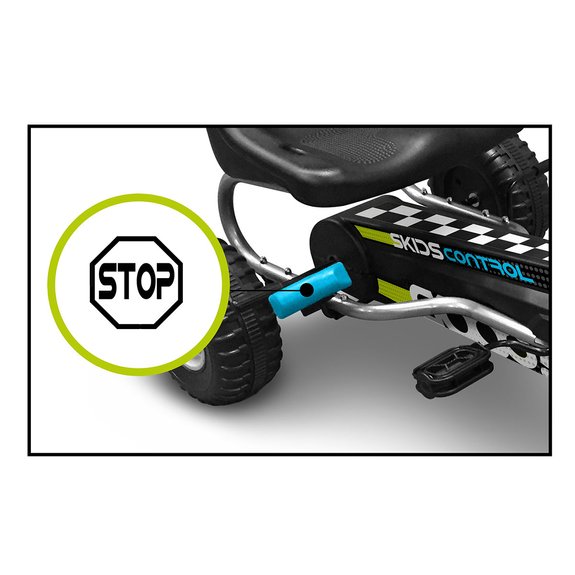 Go Kart à pédales Skids Control 89 x 52 cm