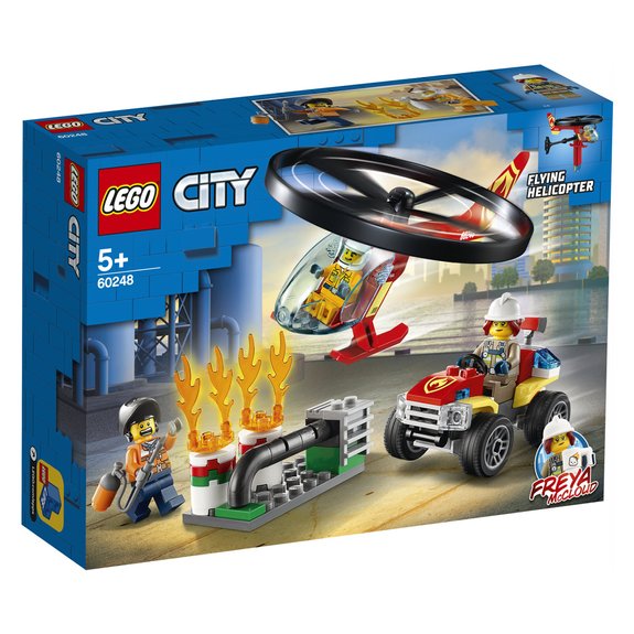 Lintervention de lhélicoptère des pompiers LEGO City 60248