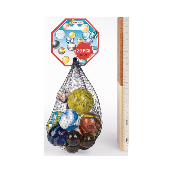 Sac 20 Billes en verre Maxi Diamètre