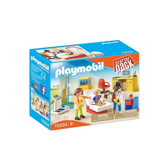 StarterPack Cabinet de pédiatre Playmobil 70034
