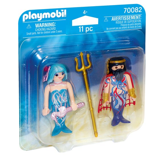 Roi des mers et sirène Playmobil Magic 70082