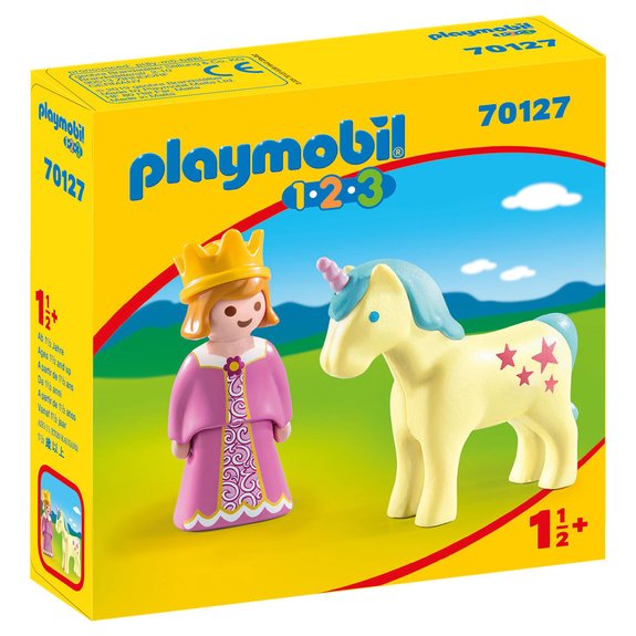 Princesse et licorne Playmobil 1.2.3 70127