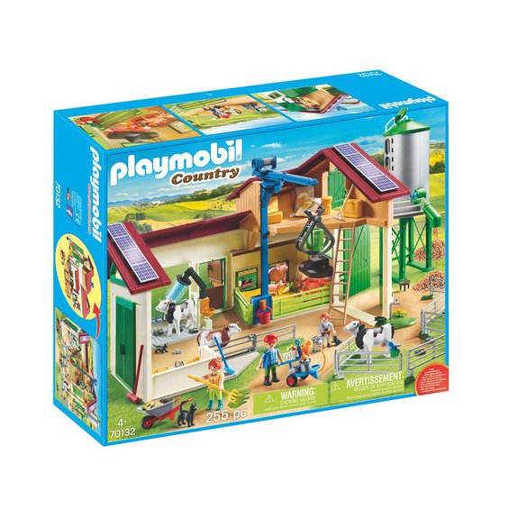 Grande ferme avec silo et animaux Playmobil Country 70132