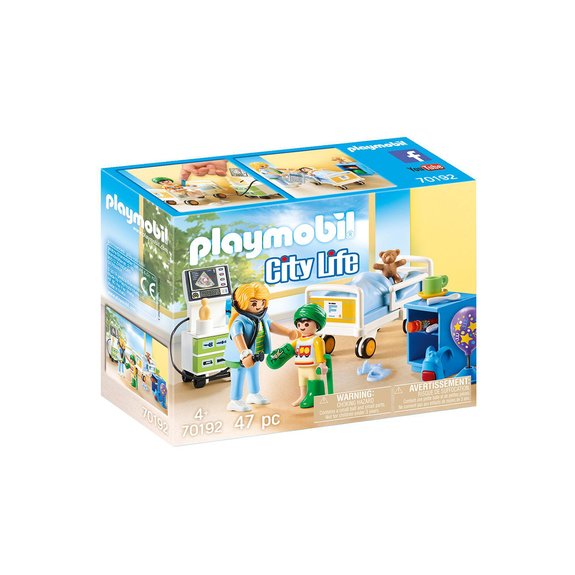 Chambre d'hôpital pour enfant Playmobil City Life 70192