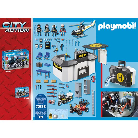 Quartier général police playmobil clearance