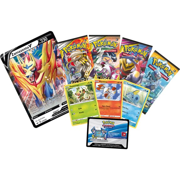 Coffret Pokémon Preview Jeu Vidéo épée et bouclier - cartes à jouer