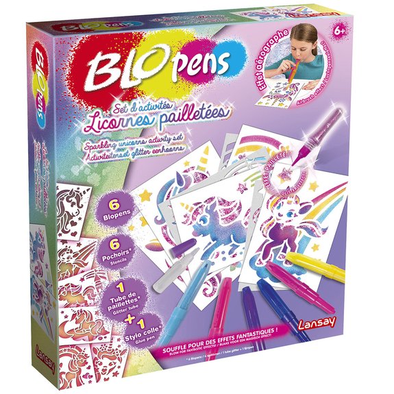 Blopens Set d'activités Licornes pailletées