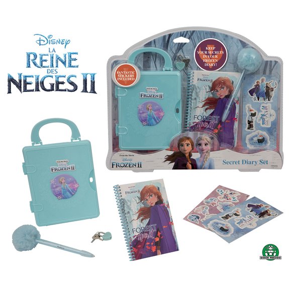 La Reine des Neiges 2 - Coffret Journal intime avec cadenas et accessoires