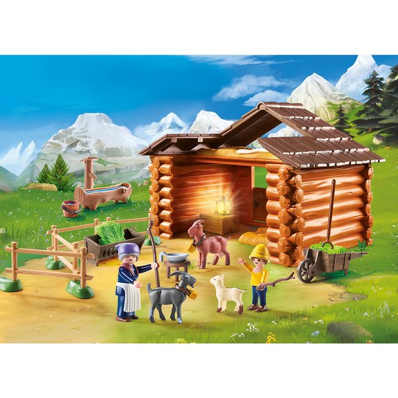 Peter avec étable de chèvres Playmobil Heidi 70255