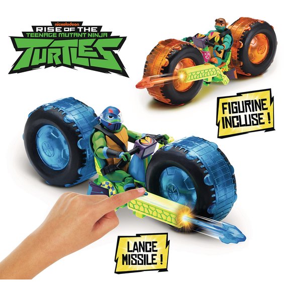 Véhicule deluxe lance-missiles avec figurine Tortues Ninja