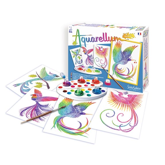 Aquarellum junior : oiseau du paradis