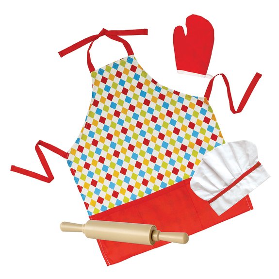 Set et tablier de cuisine 4 pièces