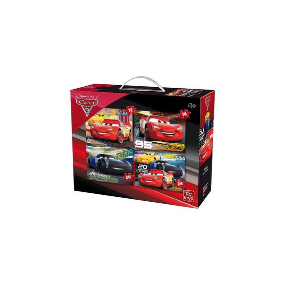 Puzzle 4 en 1 King Disney Cars 3