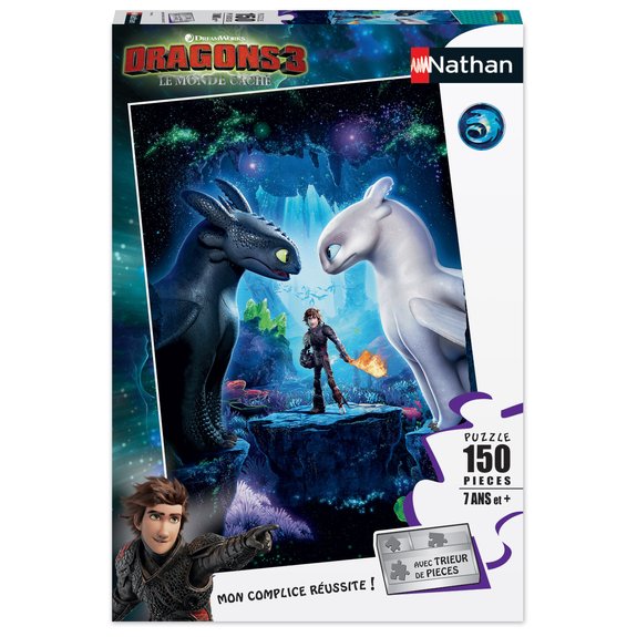 Puzzle 150 pièces Dragons 3 Le monde caché