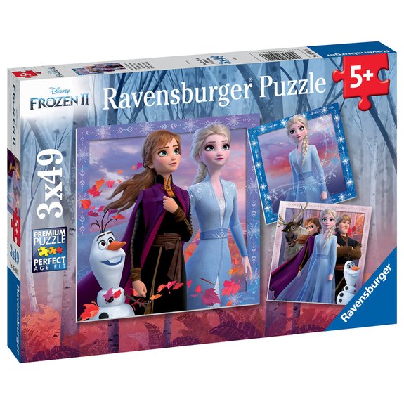 Puzzles 3x49 pièces - Le voyage commence - Disney La Reine des Neiges 2