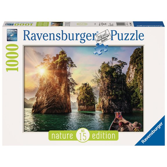 Puzzle 1000 pièces Lac Cheow Lan Thaïlande