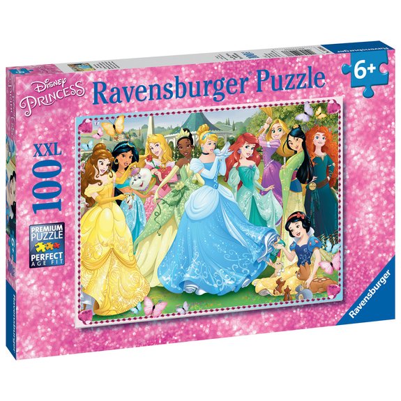 Puzzle 100 pièces XXL - Princesses magiques - Disney Princesses