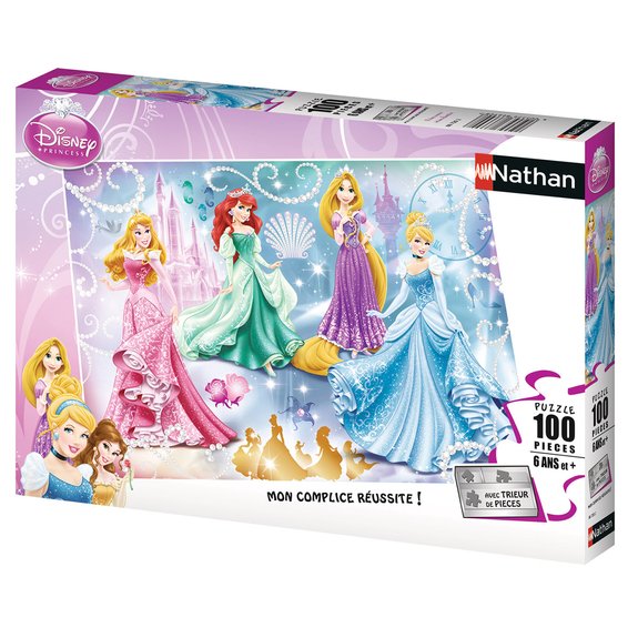 Puzzle 100 pièces - Princesses étincelantes - Disney Princesses