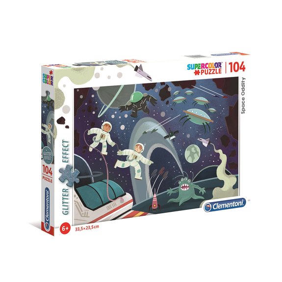 Puzzle Glitter 104 pièces Espace