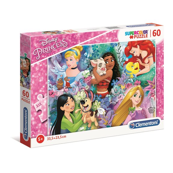 Puzzle SuperColor 60 pièces - Disney Princesses - Princesses