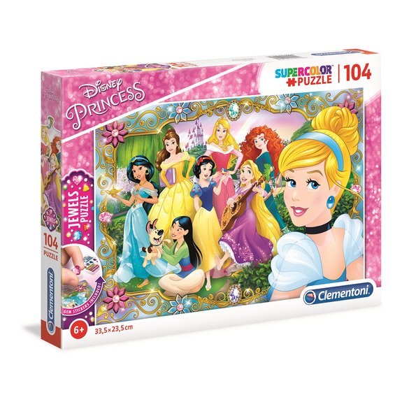 Puzzle Jewels 104 pièces Disney Princesses