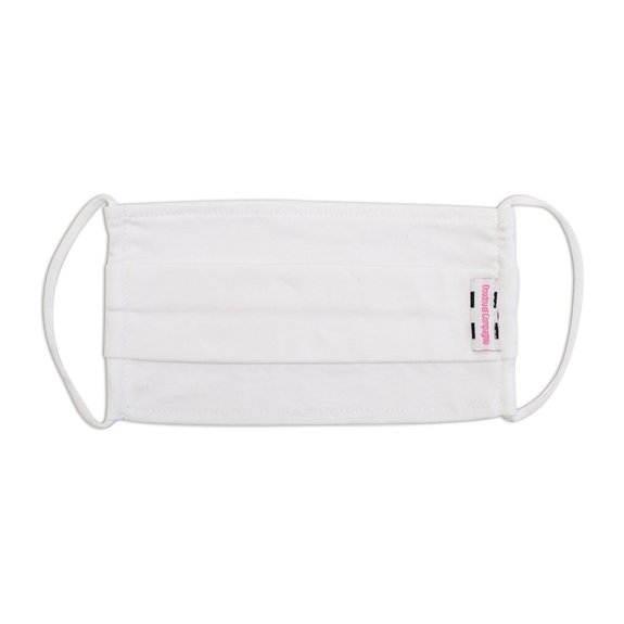 Masque coton Uni - Jersey - Blanc - Taille L
